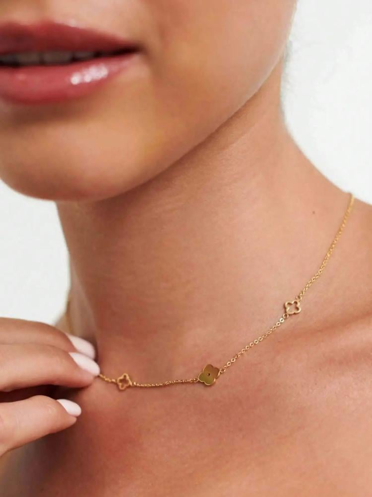 Mixed Clover Necklace
