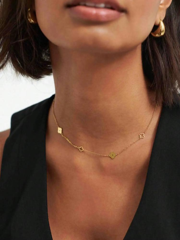 Mixed Clover Necklace