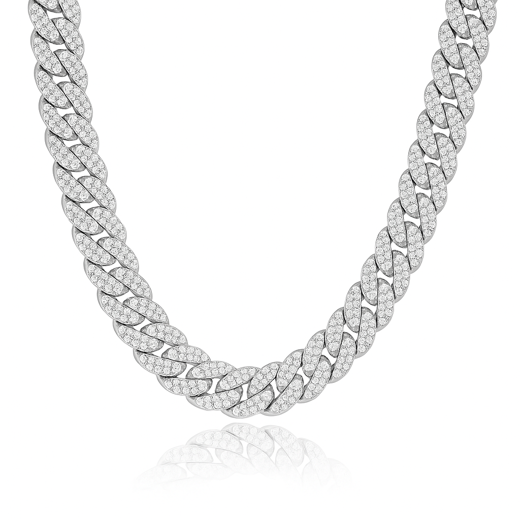 Cuban 14mm Iced Chain Gold