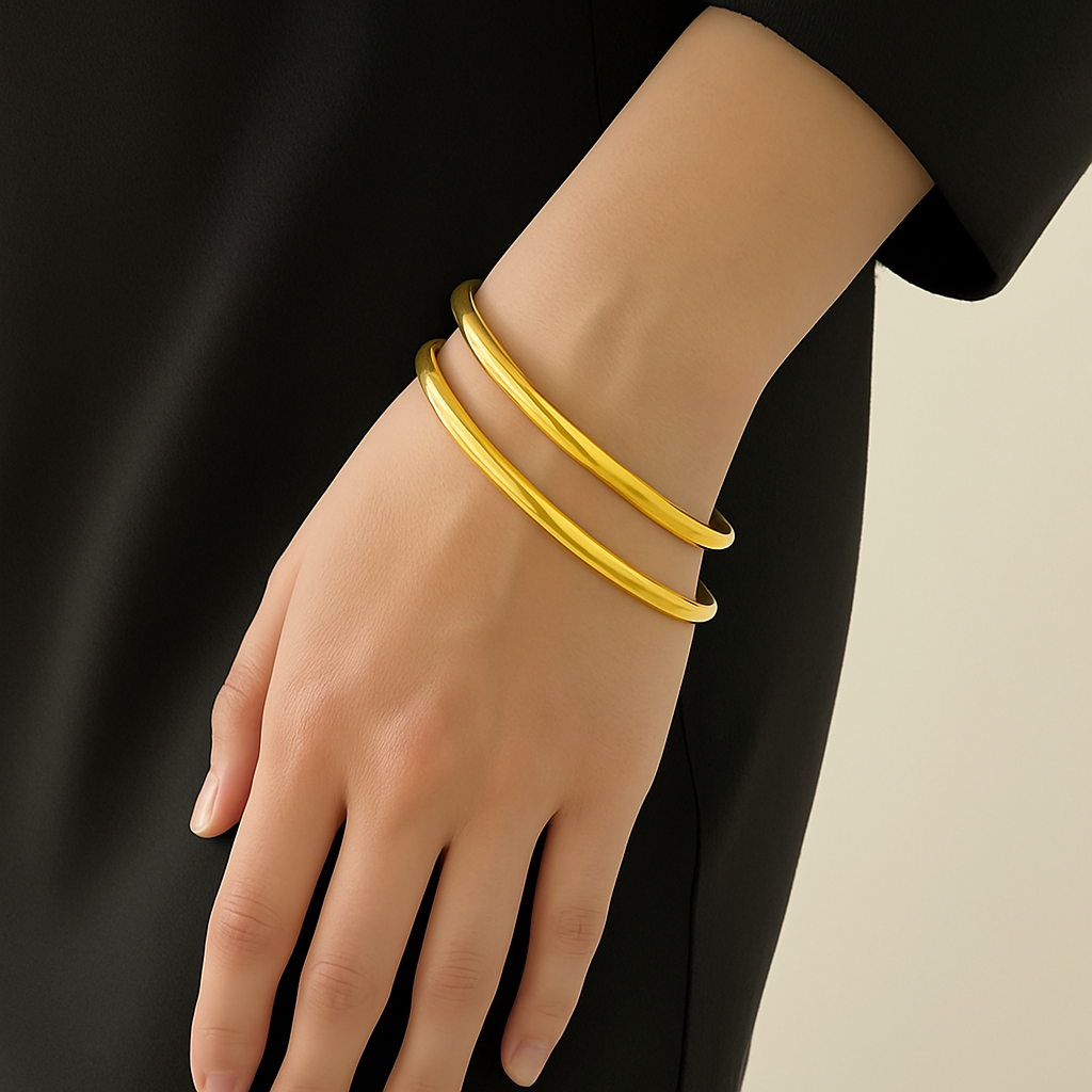 Chunky Gold Bangle