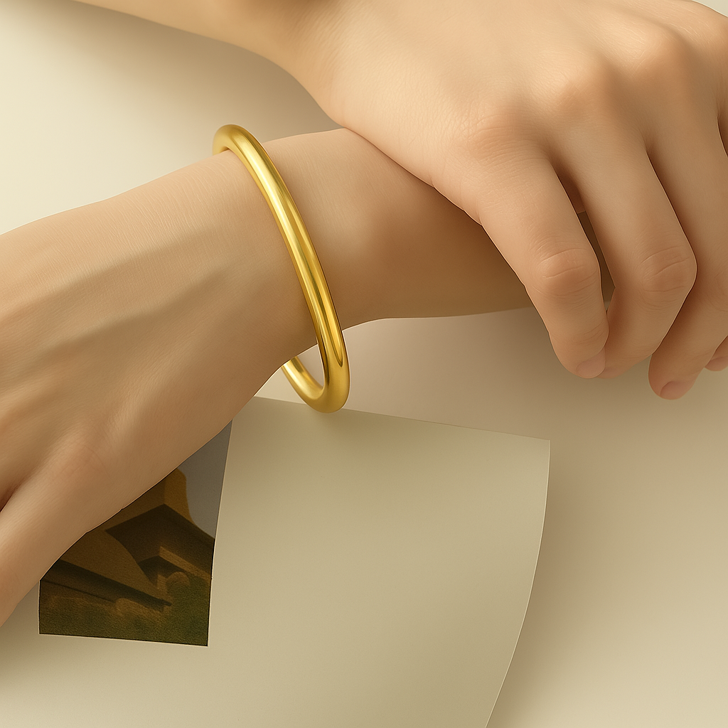 Chunky Gold Bangle