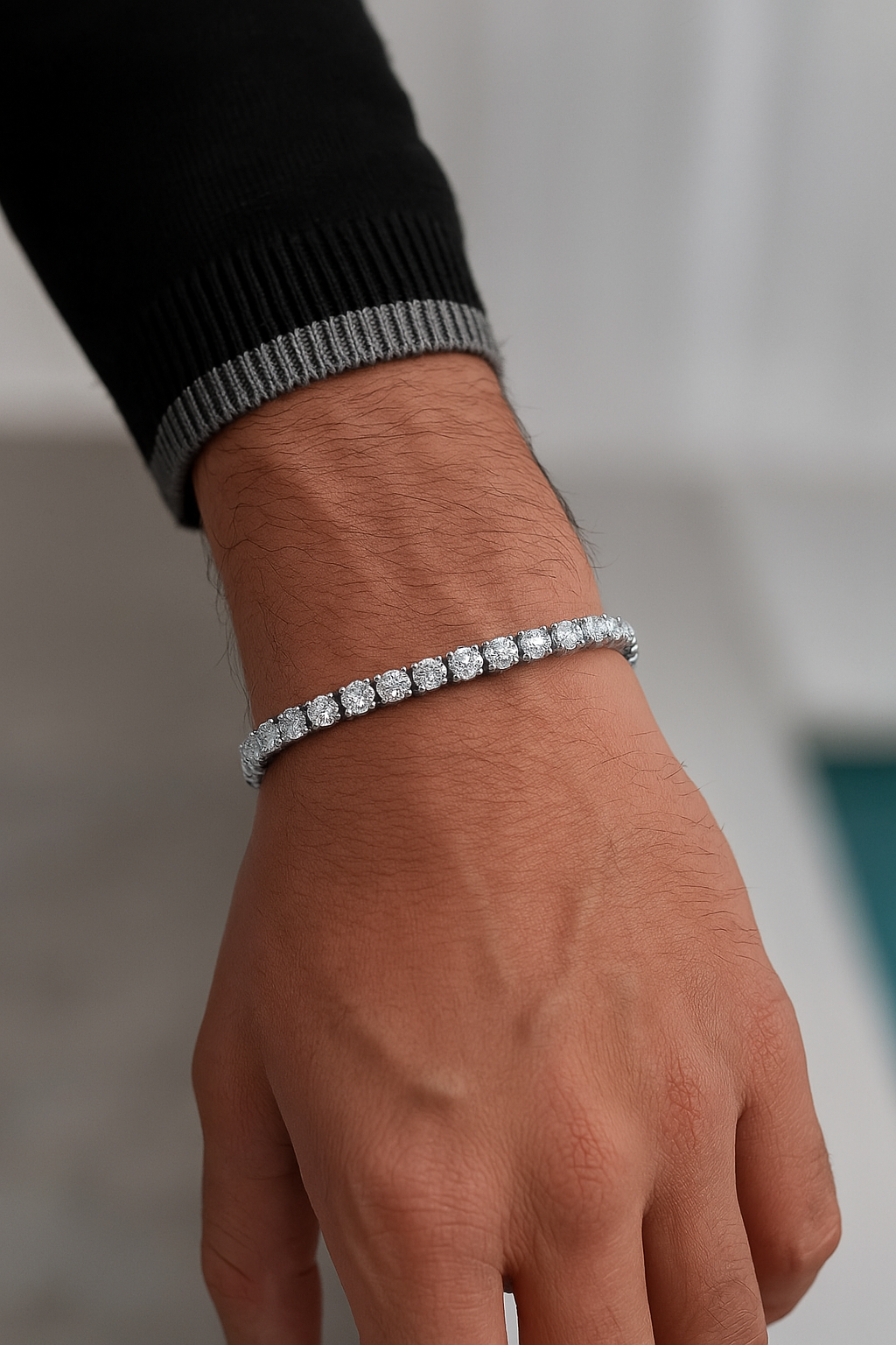 Tennis Bracelet White Ice 4mm
