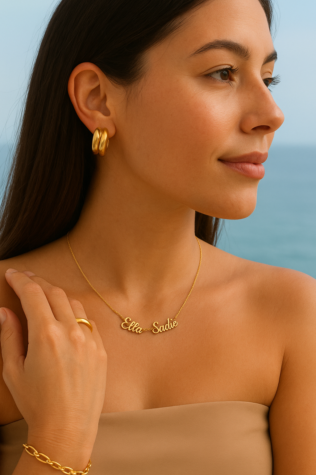 Personalised Double Name Necklace