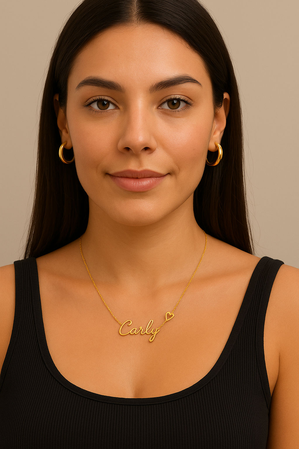 Personalised Name & Heart Necklace