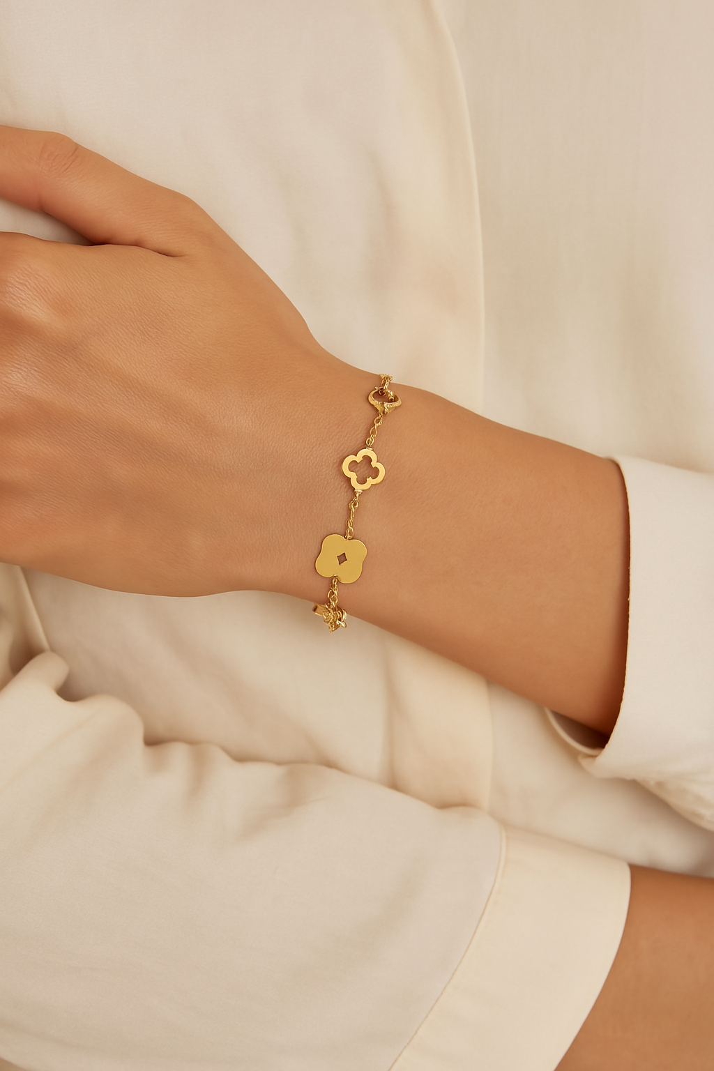 Mixed Clover Bracelet
