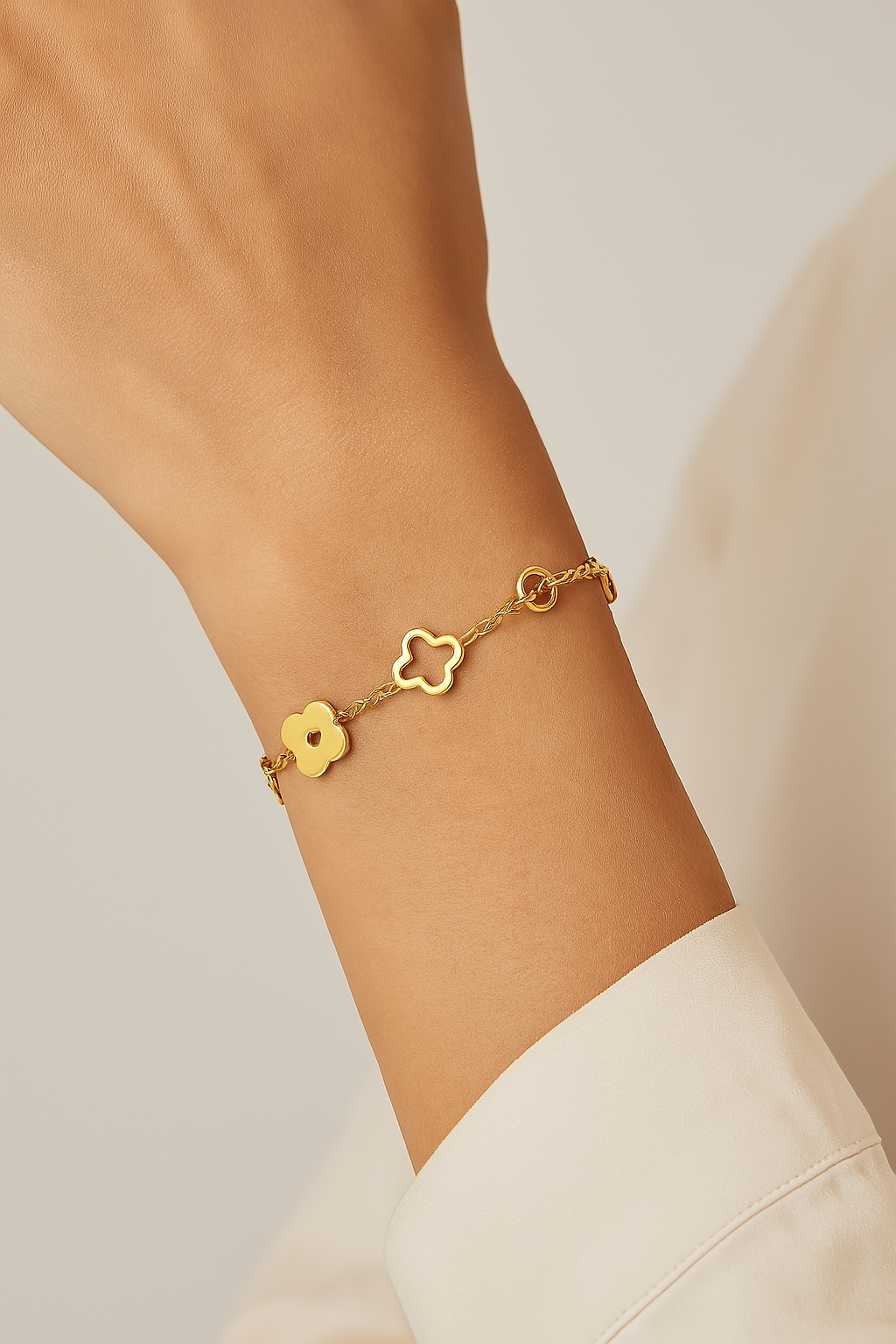 Mixed Clover Bracelet