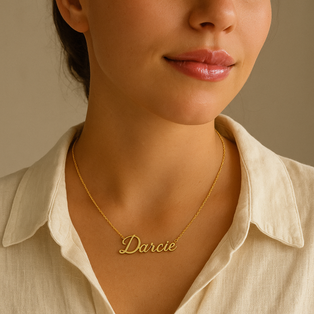 Personalised Alex Gold Name Necklace