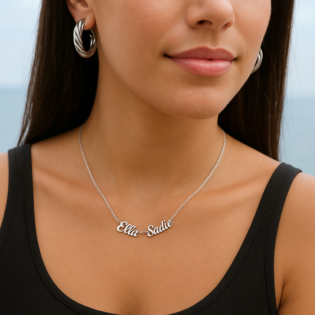 Personalised Double Name Necklace