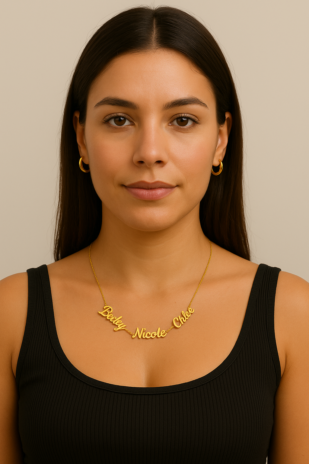 Personalised Triple Name Necklace