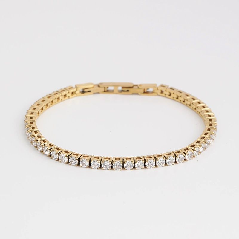 Tennis Bracelet Gold Ice 3mm