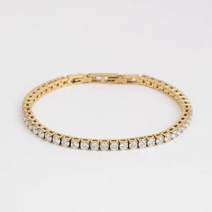 Tennis Bracelet Gold Ice 3mm
