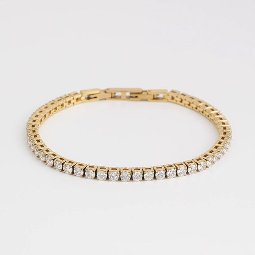 Tennis Bracelet Gold Ice 3mm