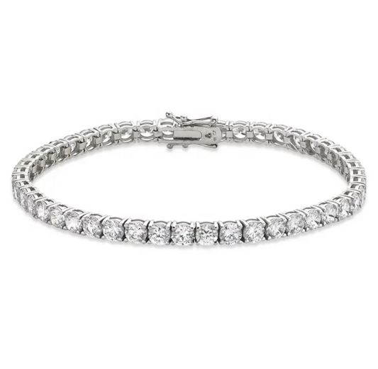 Tennis Bracelet White Ice 4mm