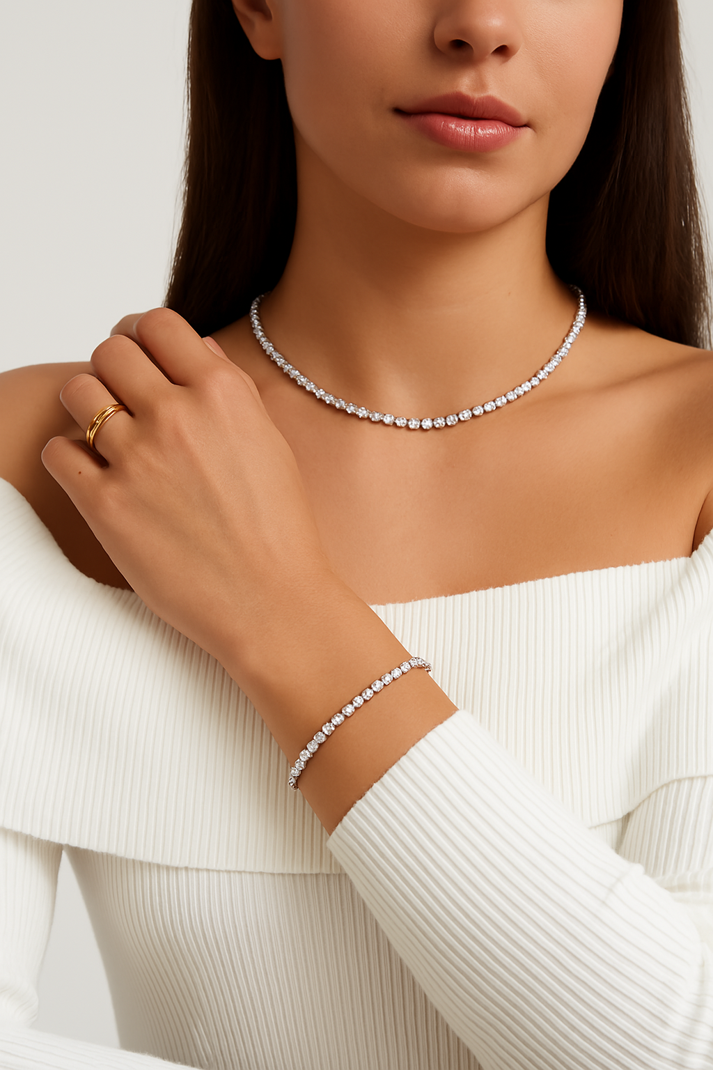 Tennis Bracelet Gold Ice 3mm