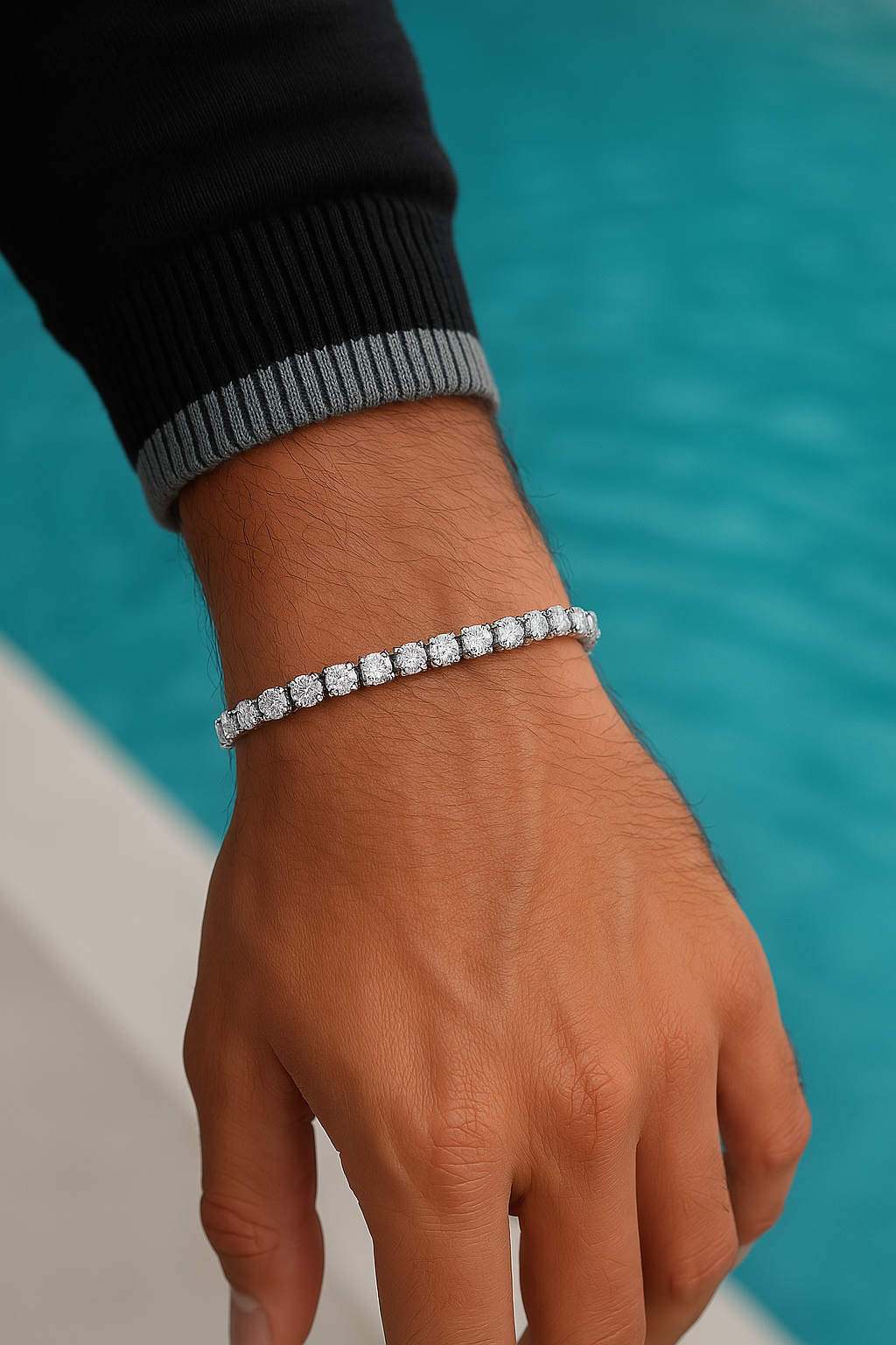 Tennis Bracelet White Ice 4mm