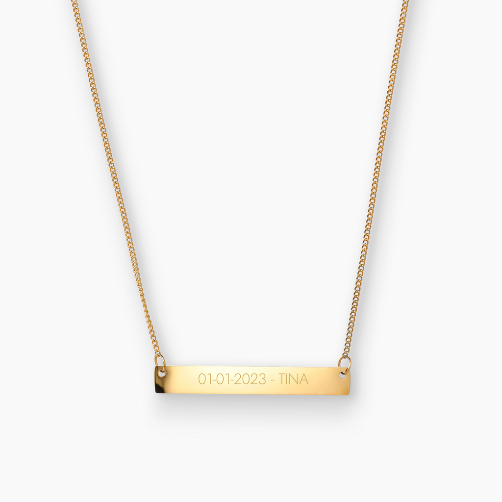 Personalised Name Bar Necklace