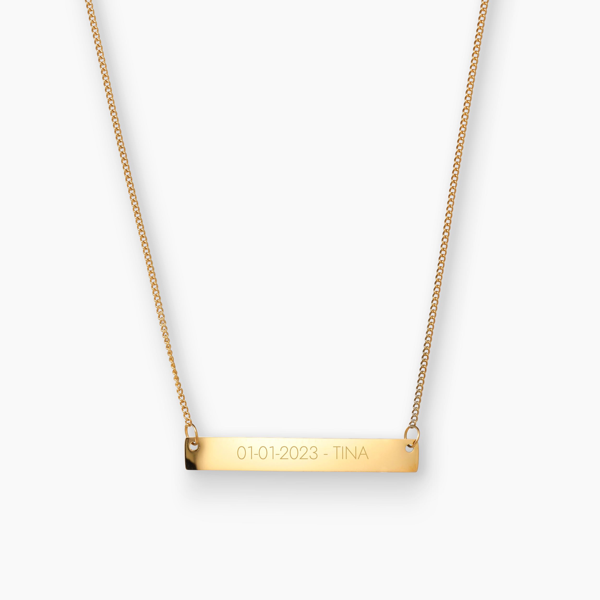 Personalised Name Bar Necklace