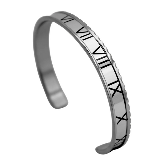 ROMAN 84 BRACELET DOUBLE SILVER