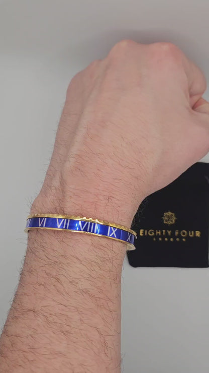 ROMAN 84 BRACELET GOLD/BLUE