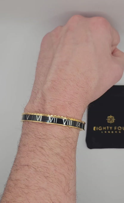 ROMAN 84 BRACELET GOLD/BLACK
