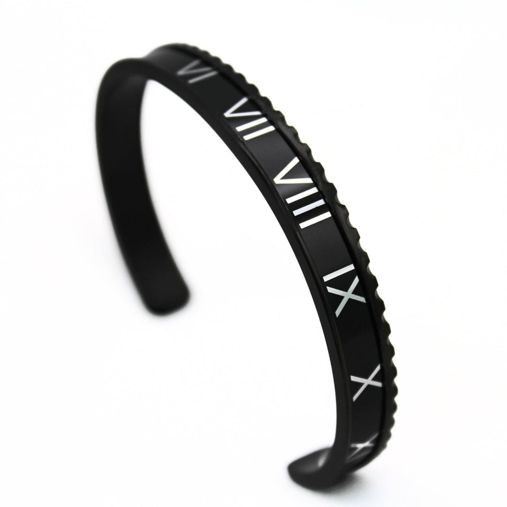 ROMAN 84 BRACELET DOUBLE BLACK