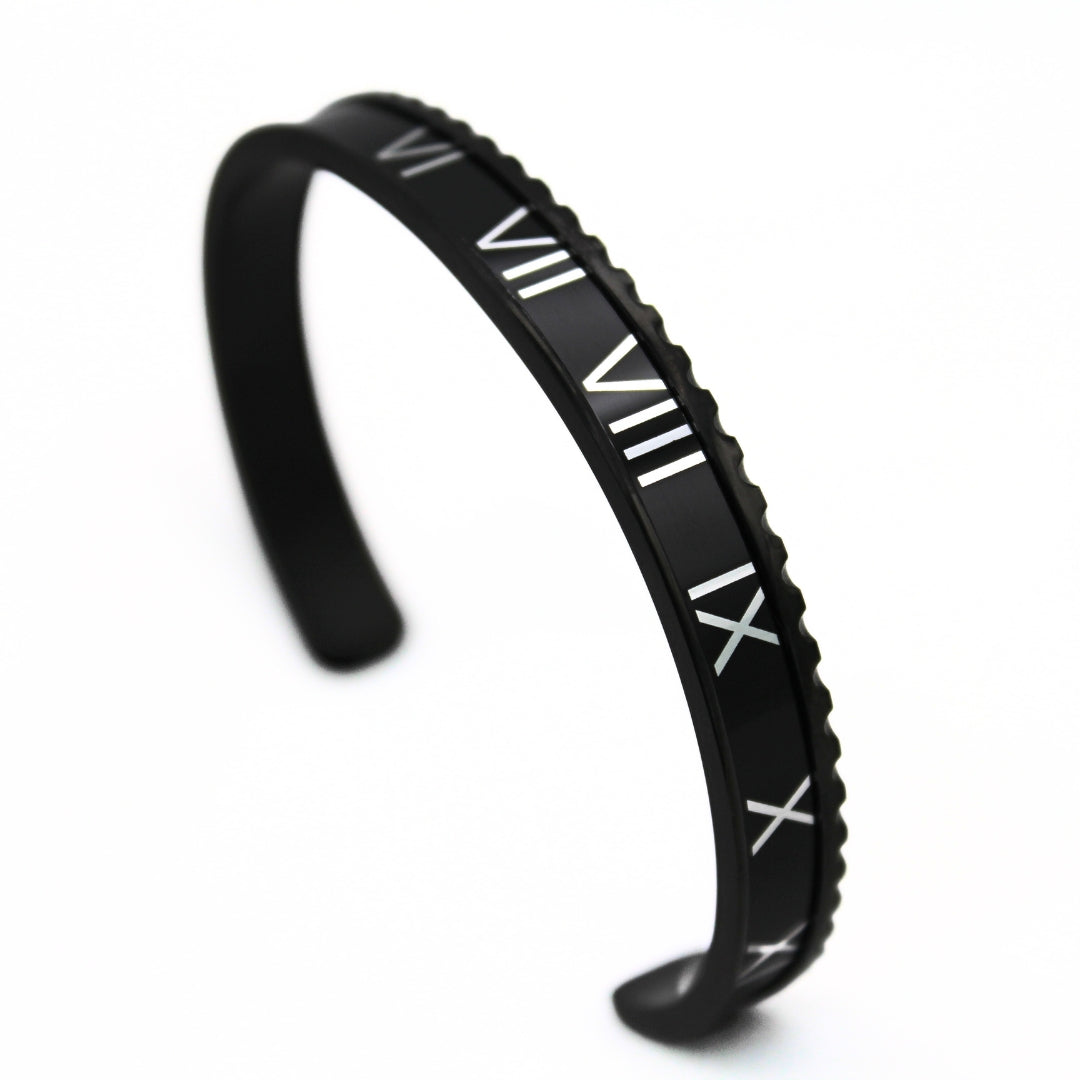 ROMAN 84 BRACELET DOUBLE BLACK