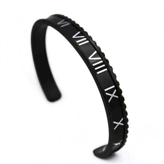 ROMAN 84 BRACELET DOUBLE BLACK